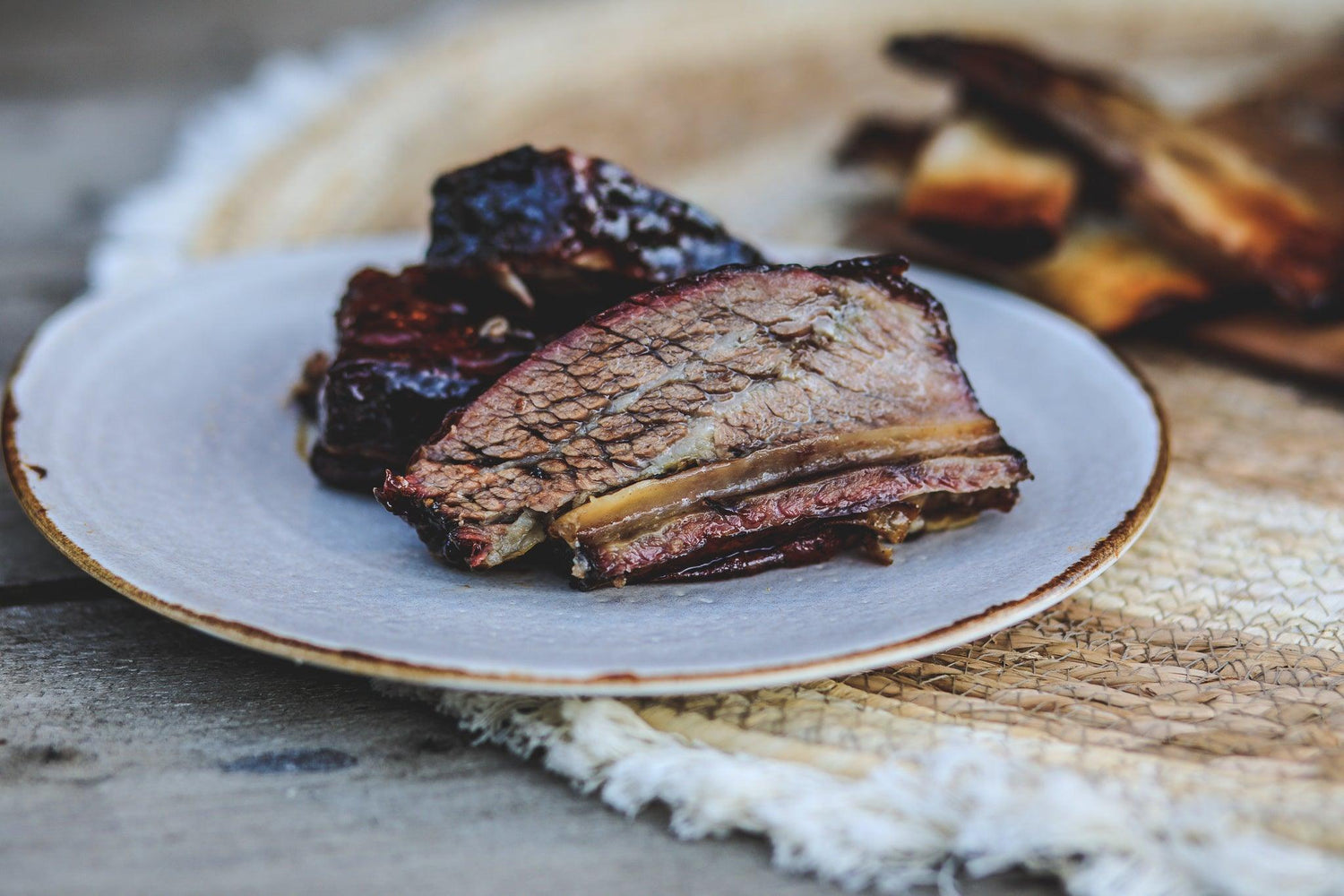 Halal Black Angus Short Ribs van de BBQ